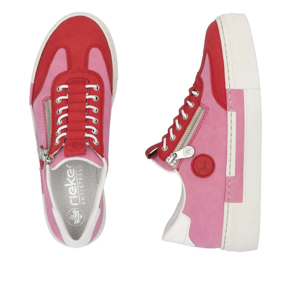 Rieker Pink and Chili Platform trainer|N495231-Trainer