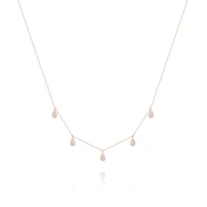 Rose Teardrop Necklace