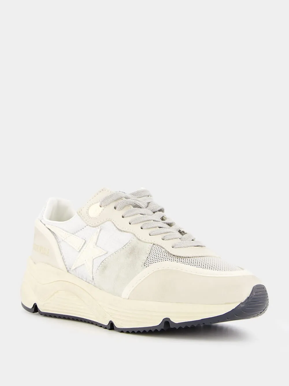 Running Sole Leather Sneakers