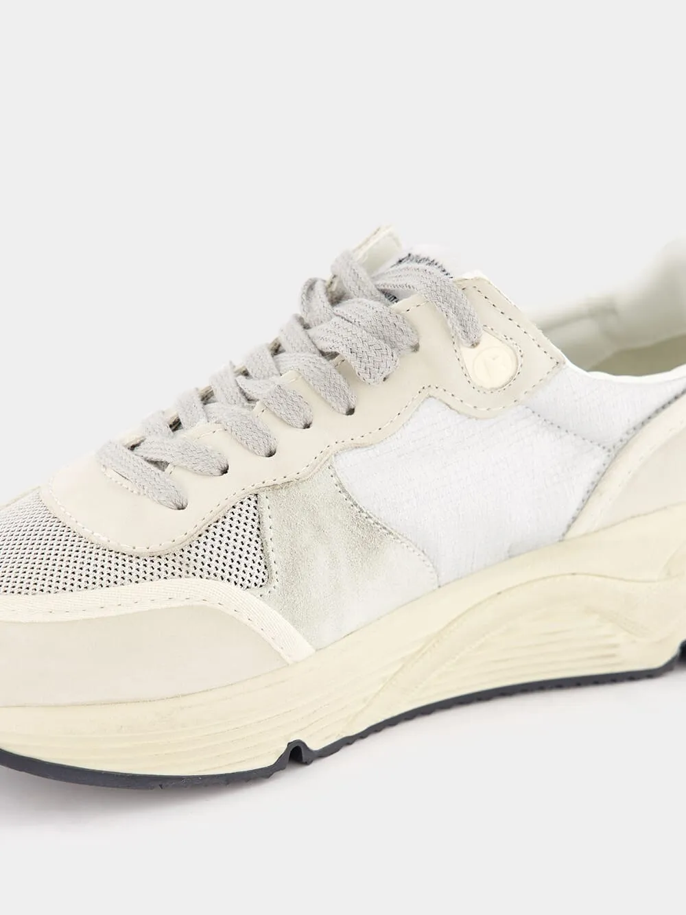 Running Sole Leather Sneakers