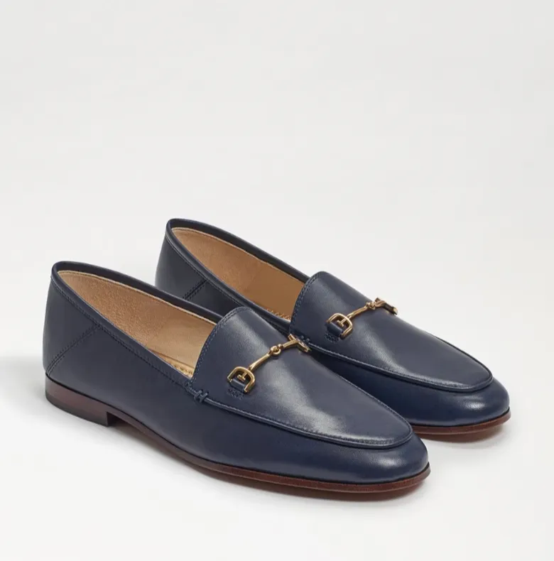 SAM EDELMAN Loraine Bit Baltic Navy Leather Women Loafer