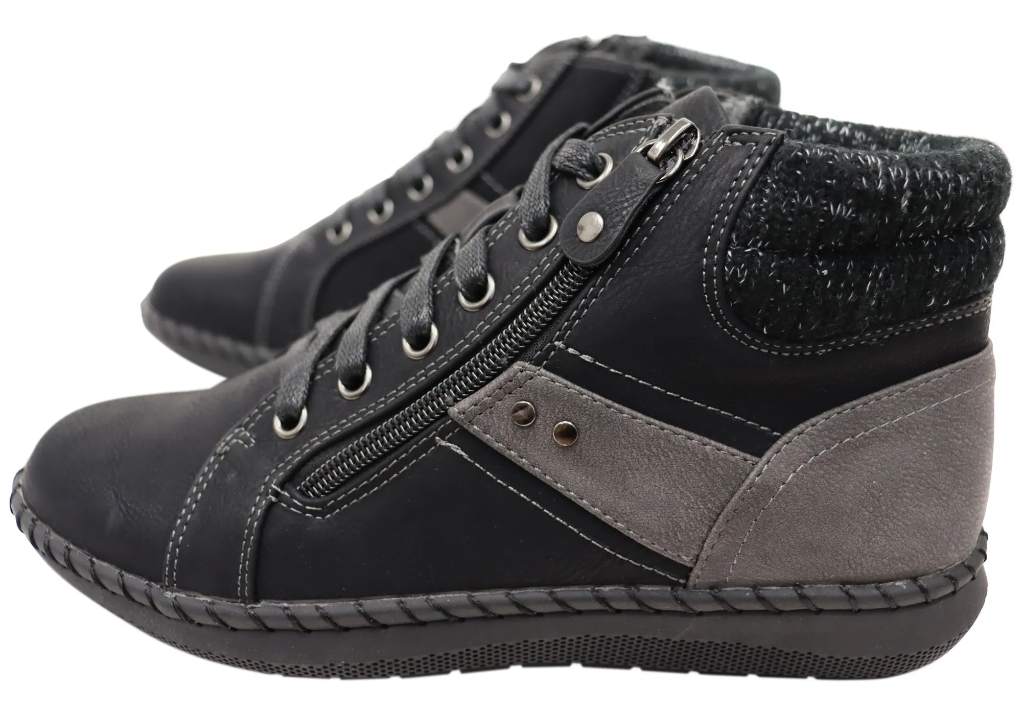 Scholl Orthaheel Womens Wanda Comfortable Ankle Boots