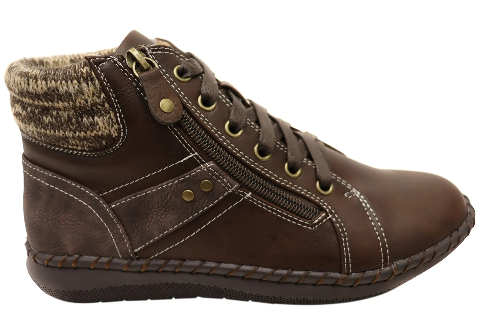 Scholl Orthaheel Womens Wanda Comfortable Ankle Boots