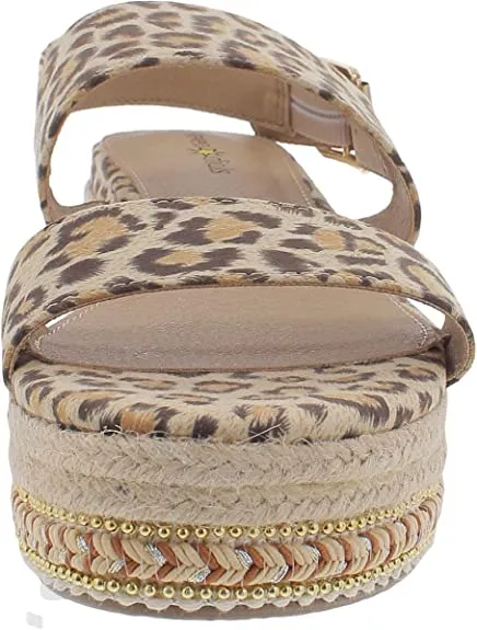 SEVEN DIALS Women's Leawood Slide Sandal, Natural/Leopard, 9.5