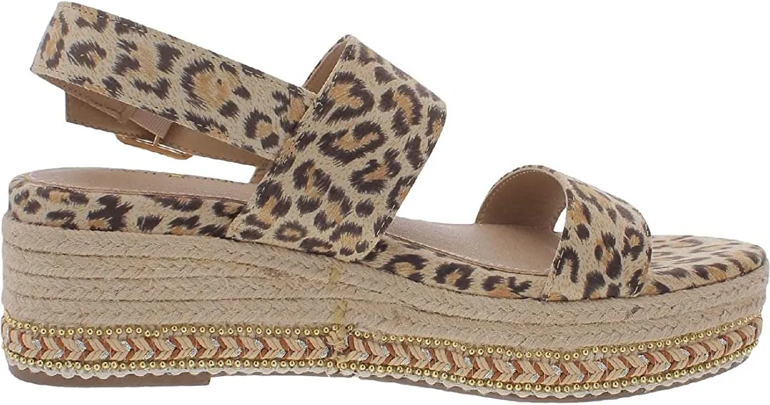 SEVEN DIALS Women's Leawood Slide Sandal, Natural/Leopard, 9.5