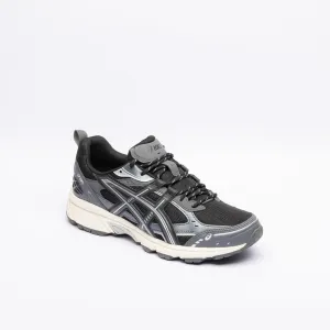 Sneaker trail running Asics Gel-Nunobiki in pelle grigia e tessuto nero