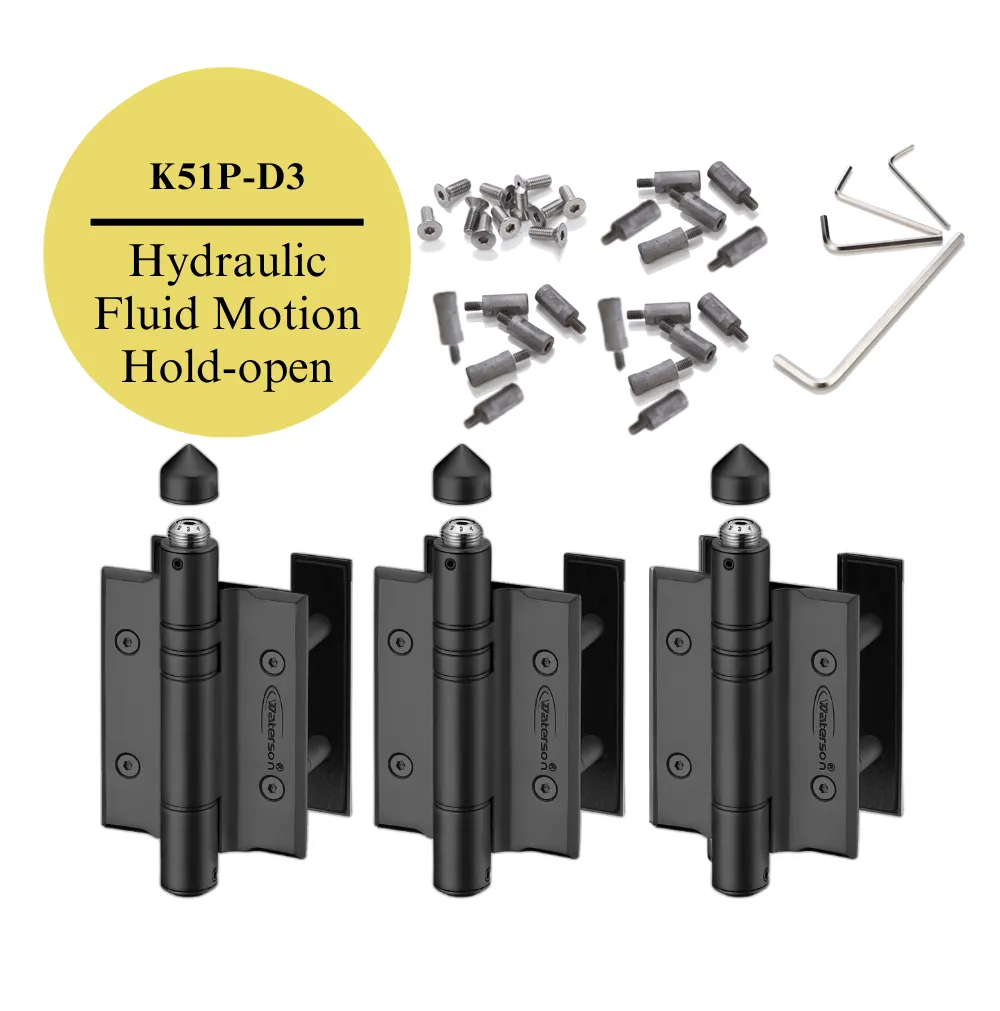 Soft Close Gate Hinges | Beach Side Gate | 7ft | SS304 | K51P-D3 | 3 Pack