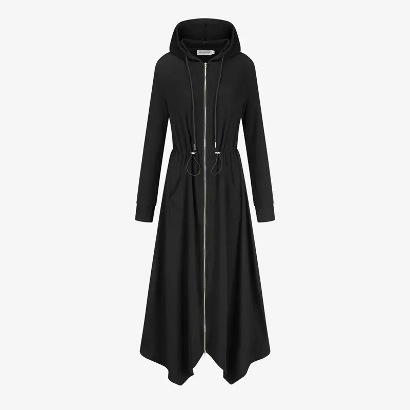 Spring/Summer Women’s Modal Fabric Loose Style Gold Zipper Dress