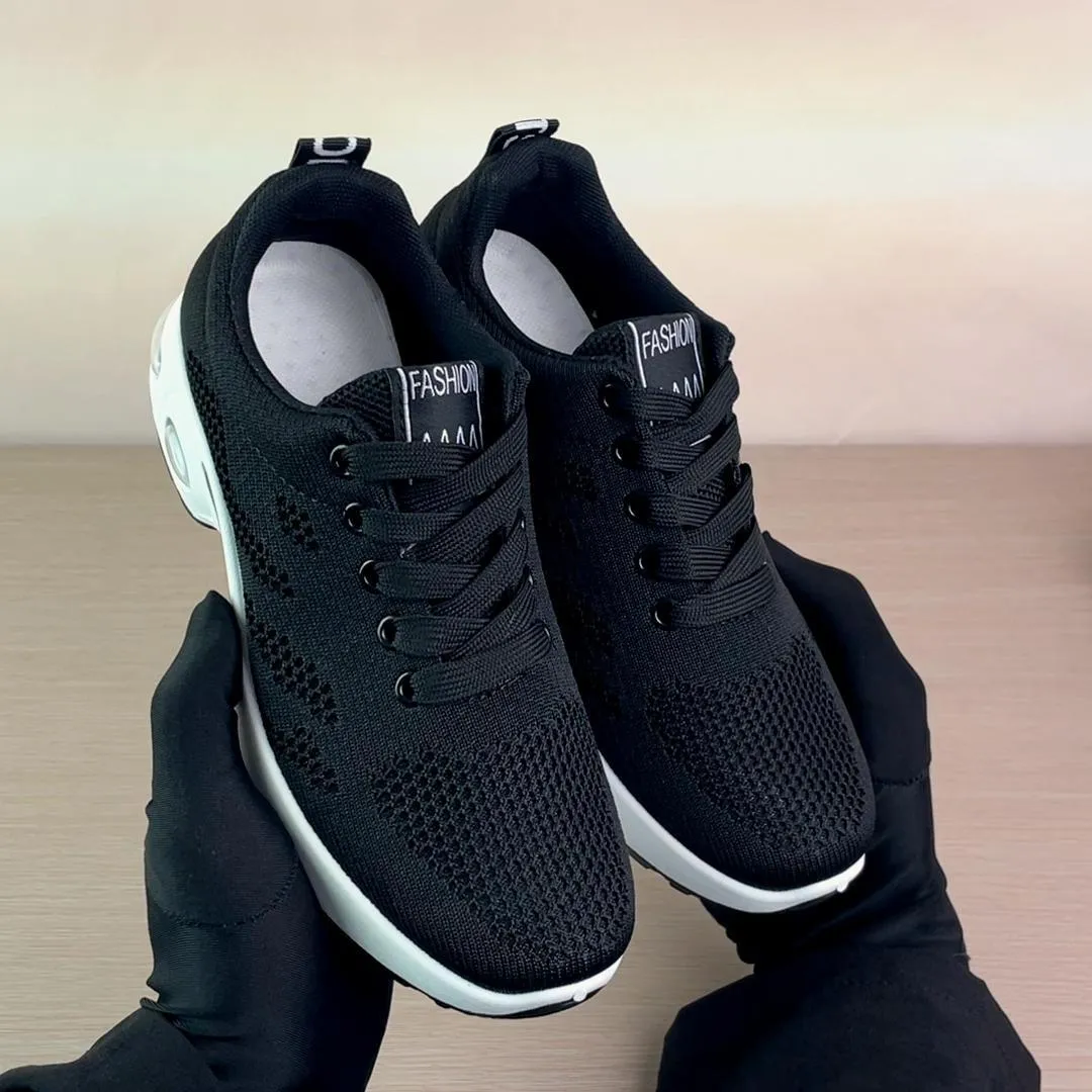 Stylish Women's Running Sneakers with Breathable Mesh and Air Cushion Sole