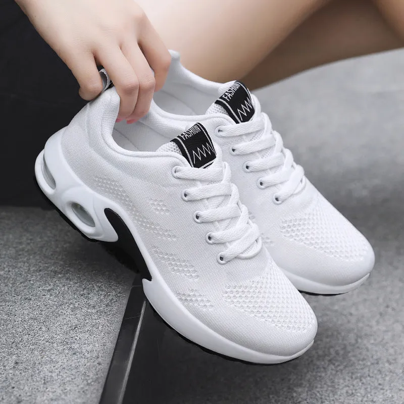 Stylish Women's Running Sneakers with Breathable Mesh and Air Cushion Sole