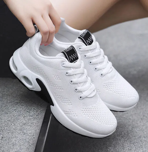 Stylish Women's Running Sneakers with Breathable Mesh and Air Cushion Sole