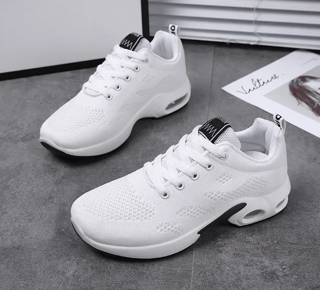 Stylish Women's Running Sneakers with Breathable Mesh and Air Cushion Sole