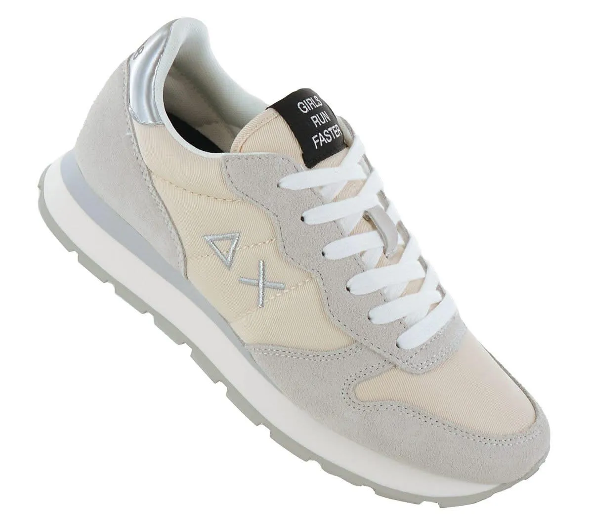SUN68 Ally Gold Silver - Damen Sneakers Schuhe Beige Z44202-31