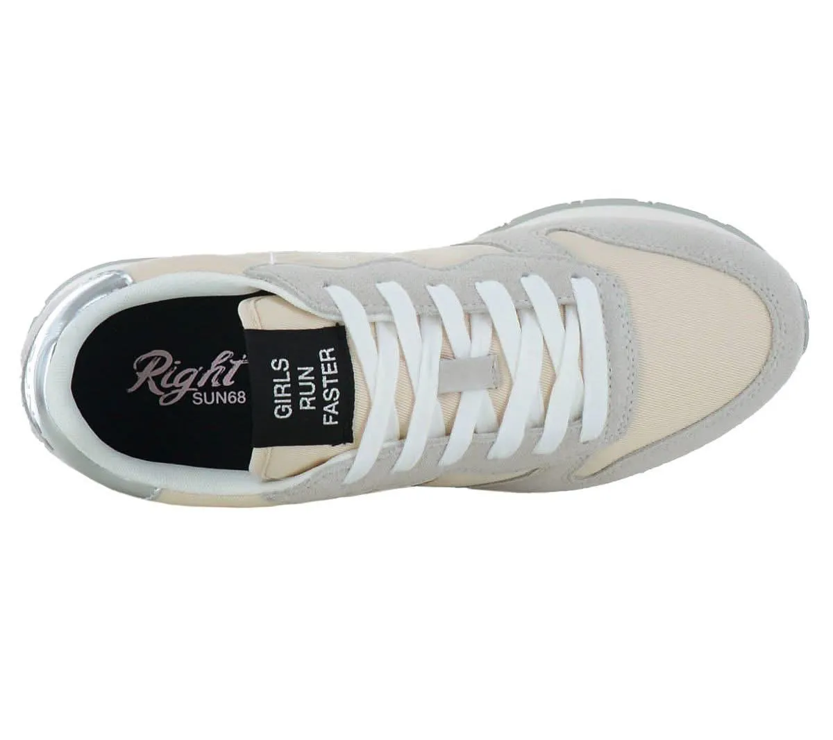 SUN68 Ally Gold Silver - Damen Sneakers Schuhe Beige Z44202-31