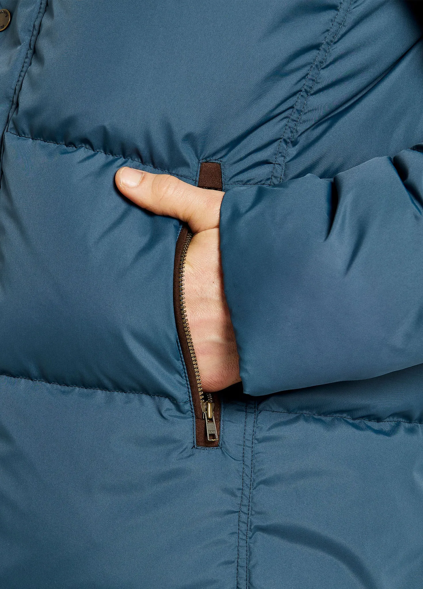 Talbot Down Filled Jacket - Steel