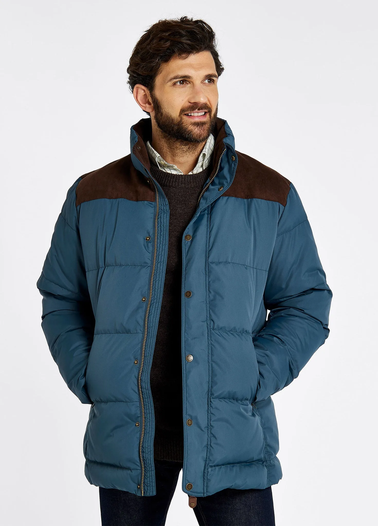 Talbot Down Filled Jacket - Steel