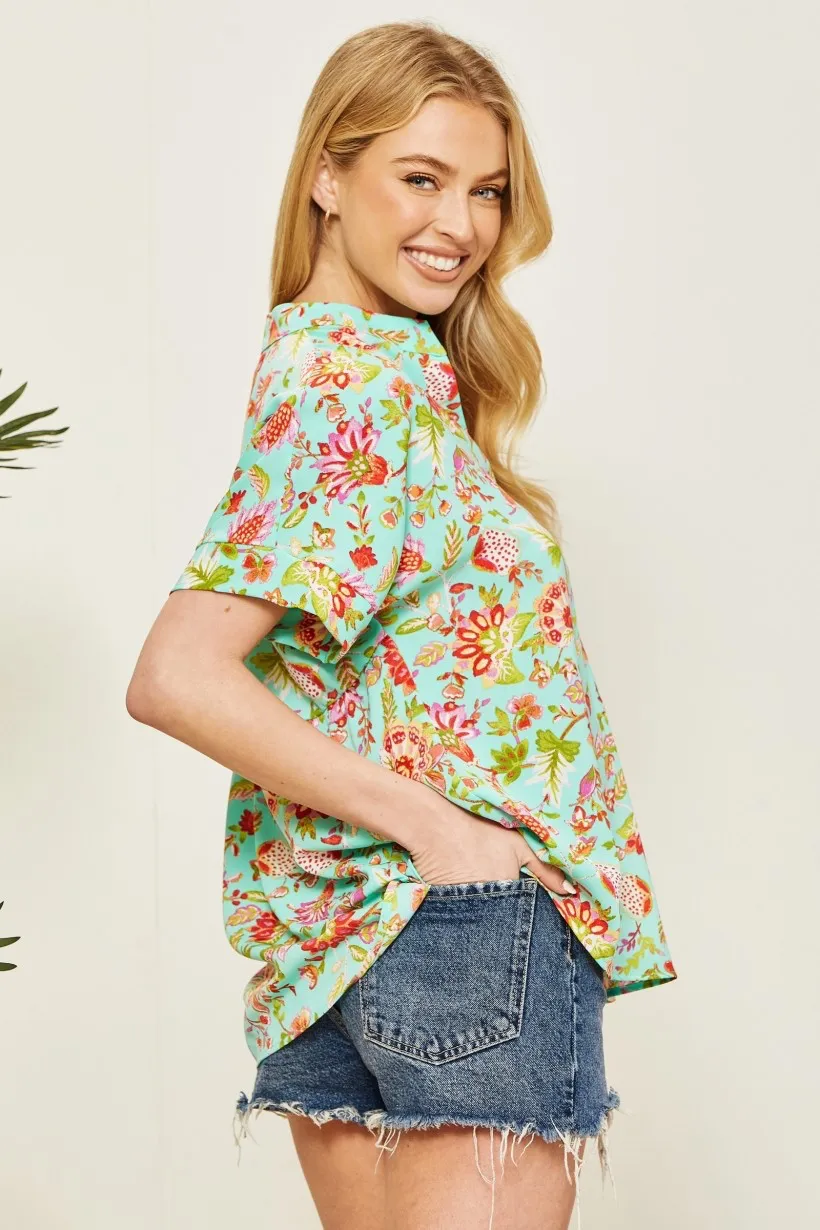 Tammy Floral Dolman Top