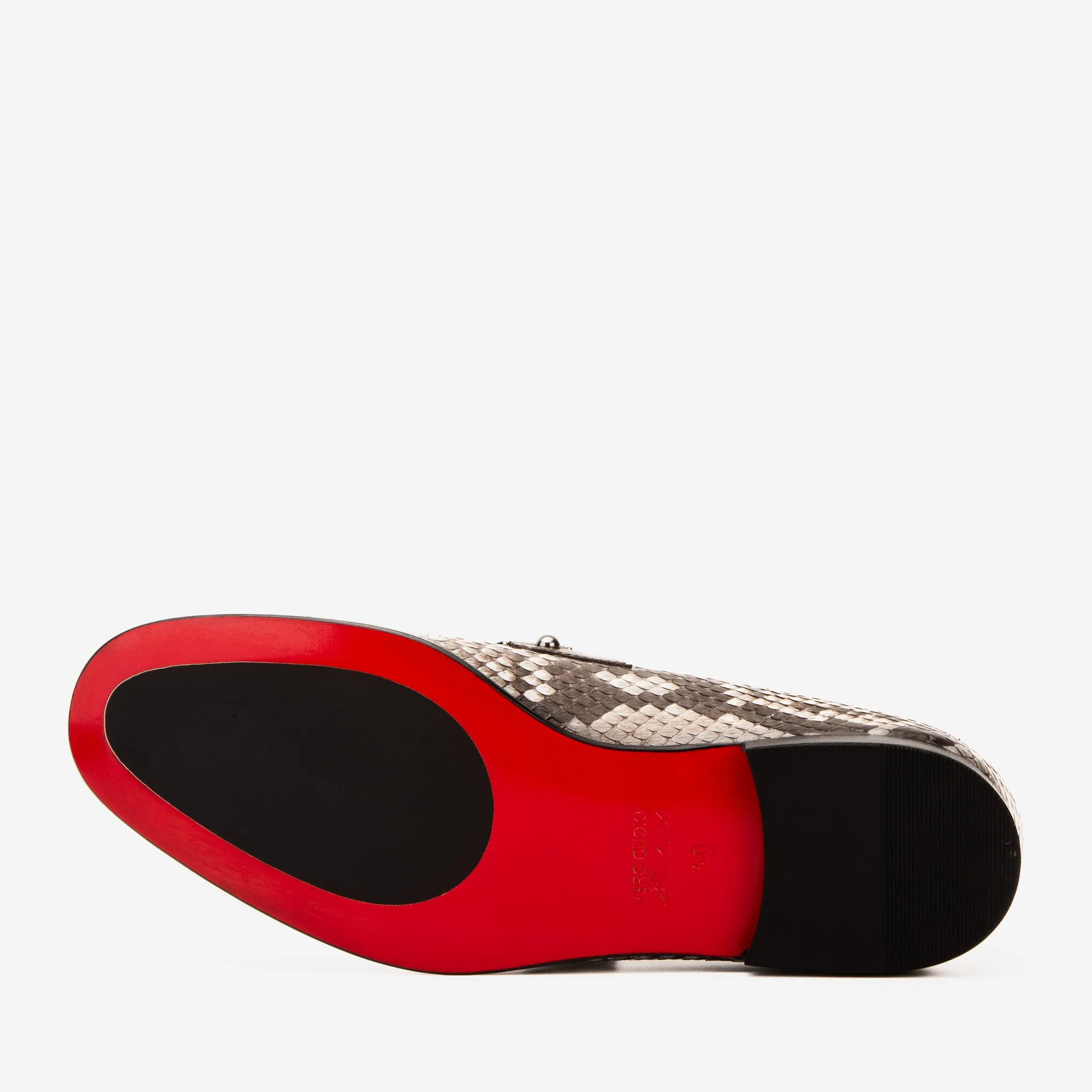 The Boss Pyth Naturel White Color Bit Loafer Men Shoe