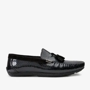 The Cordova Black Patent Leather Tassel Loafer Men Shoe  Final Sale!
