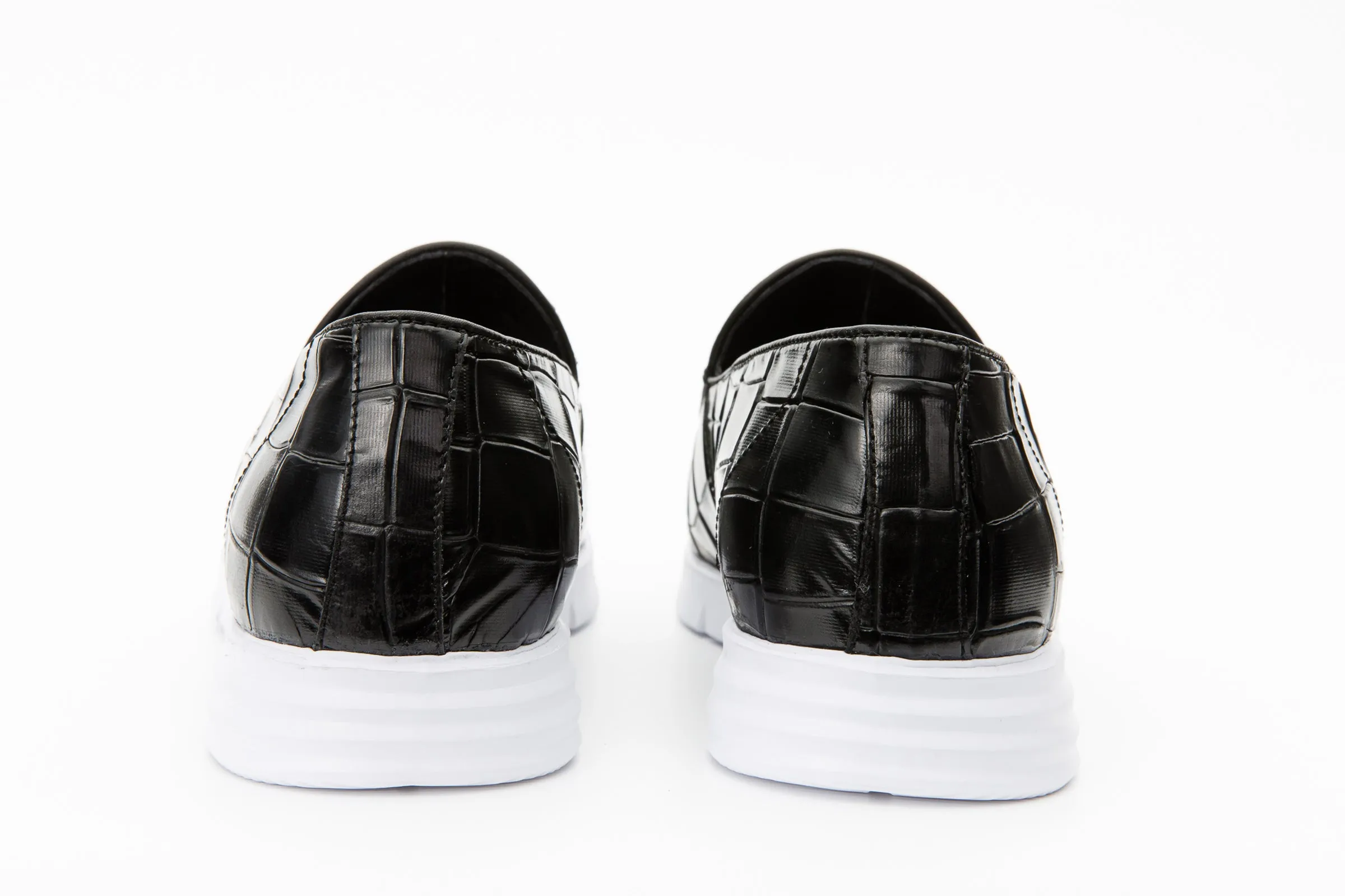 The Parga Black Leather Tassel Casual Loafer Men Shoe Final Sale!