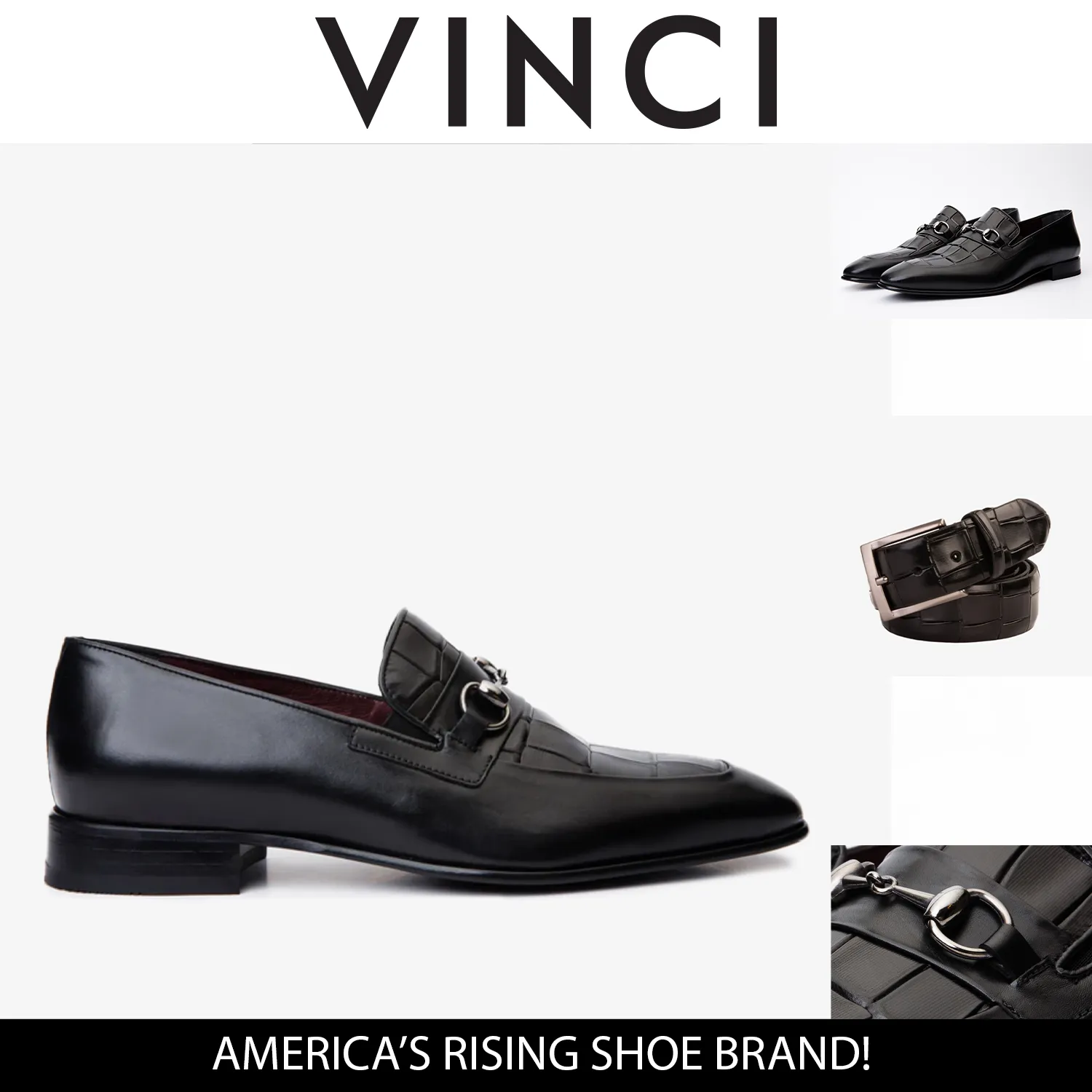 The Pusan Black Leather Bit Loafer Men Shoe