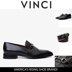 The Pusan Black Leather Bit Loafer Men Shoe
