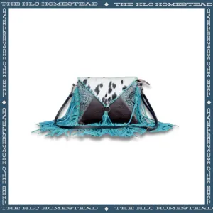 Turquoise Tassel Elegance Handbag