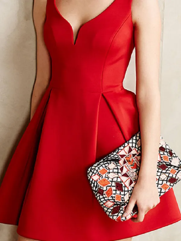 v neck grace dress