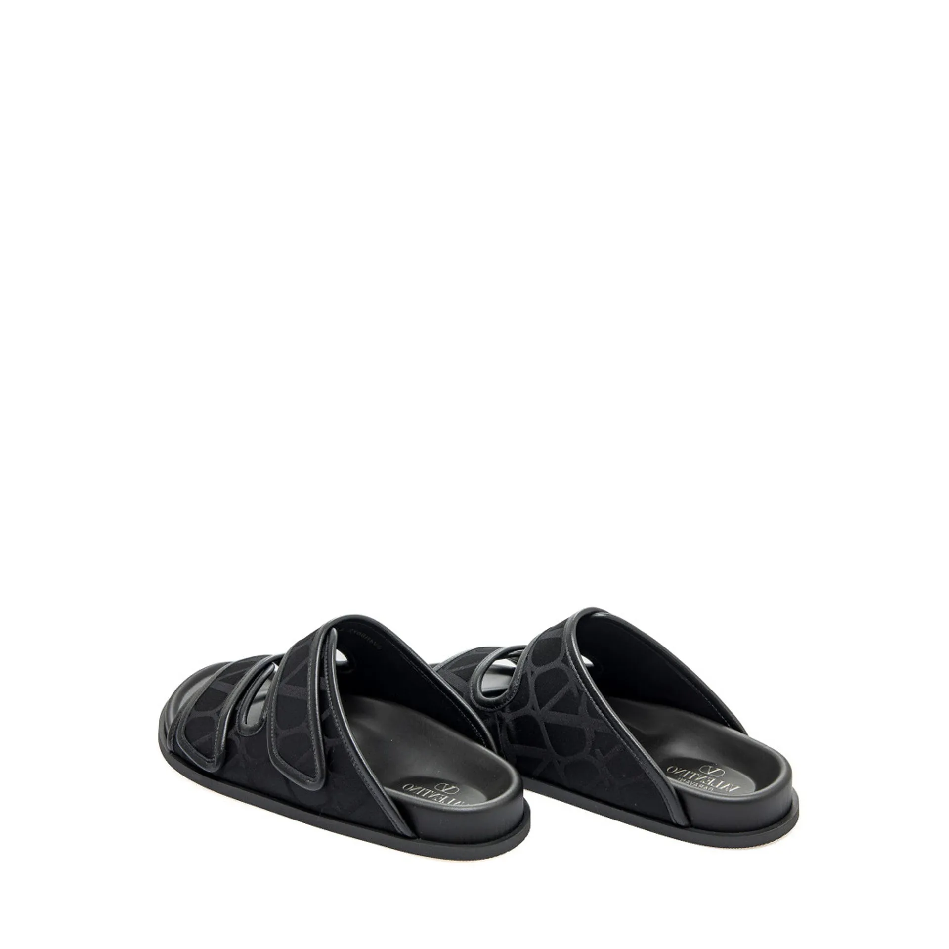 VALENTINO GARAVANI Toile Iconographe Flat Sandals