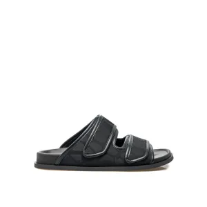 VALENTINO GARAVANI Toile Iconographe Flat Sandals