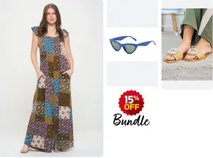 Vintage 1970's Brown Jumpsuit Bundle