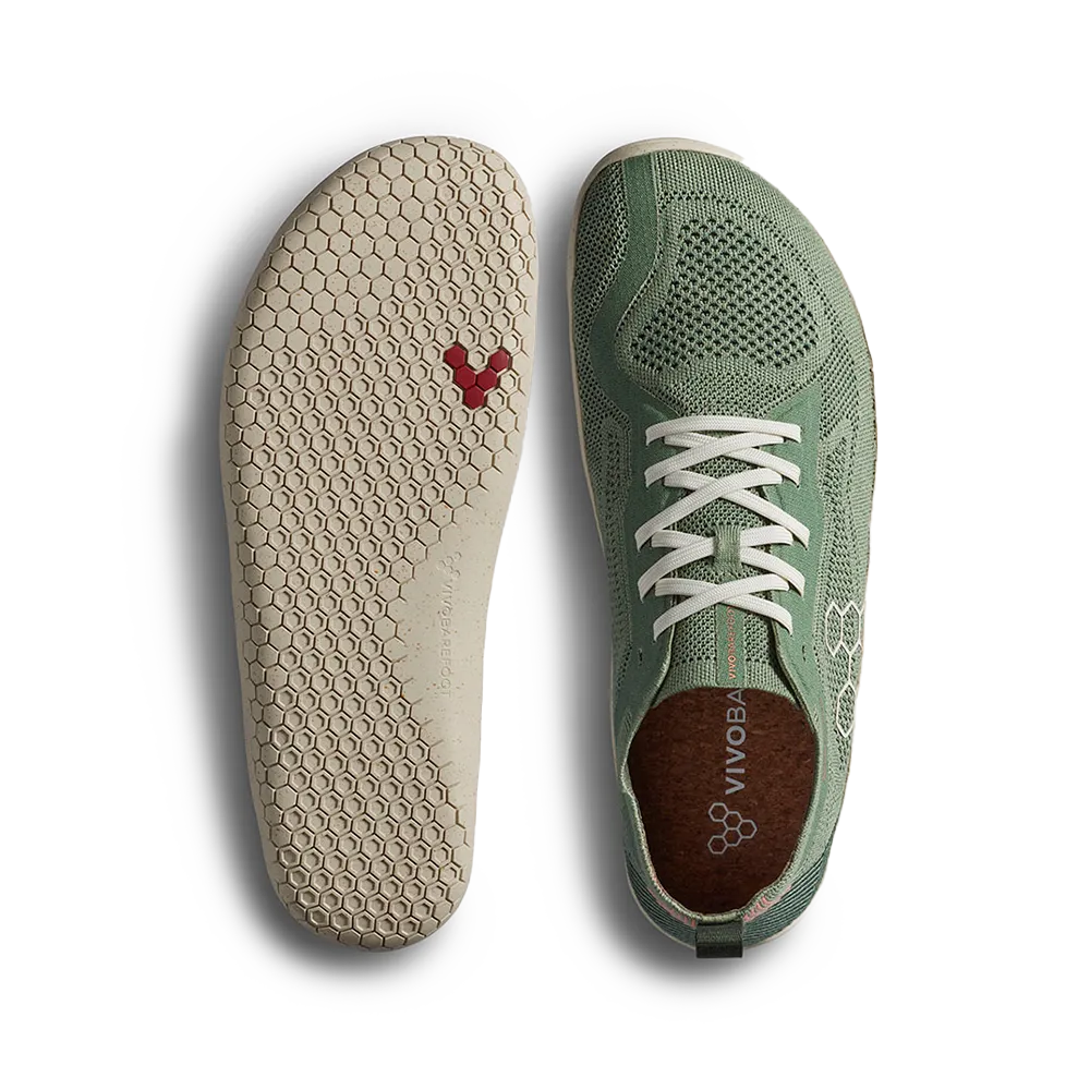 Vivobarefoot Primus Lite Knit Natural Mens Dusty Green