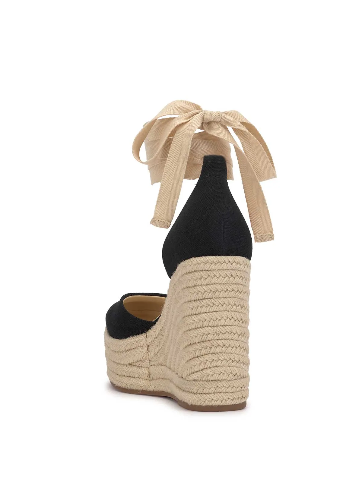Weyla Espadrille Wedge in Black