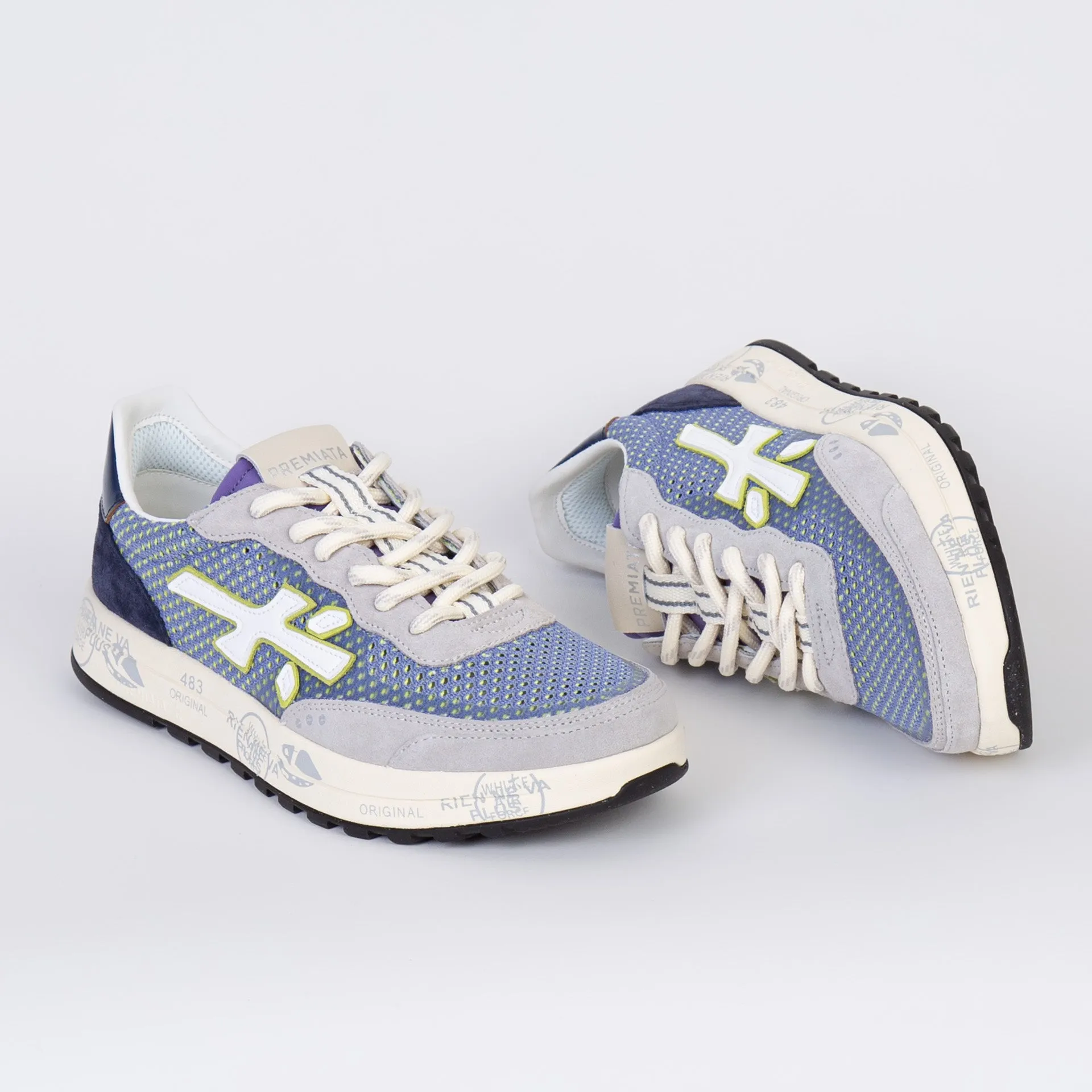 WHITE PREMIATA SNEAKERS NOUS 6699