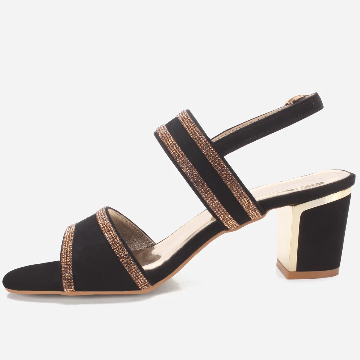 Women "CHAPIN" Shimmery Open Toe Sandals