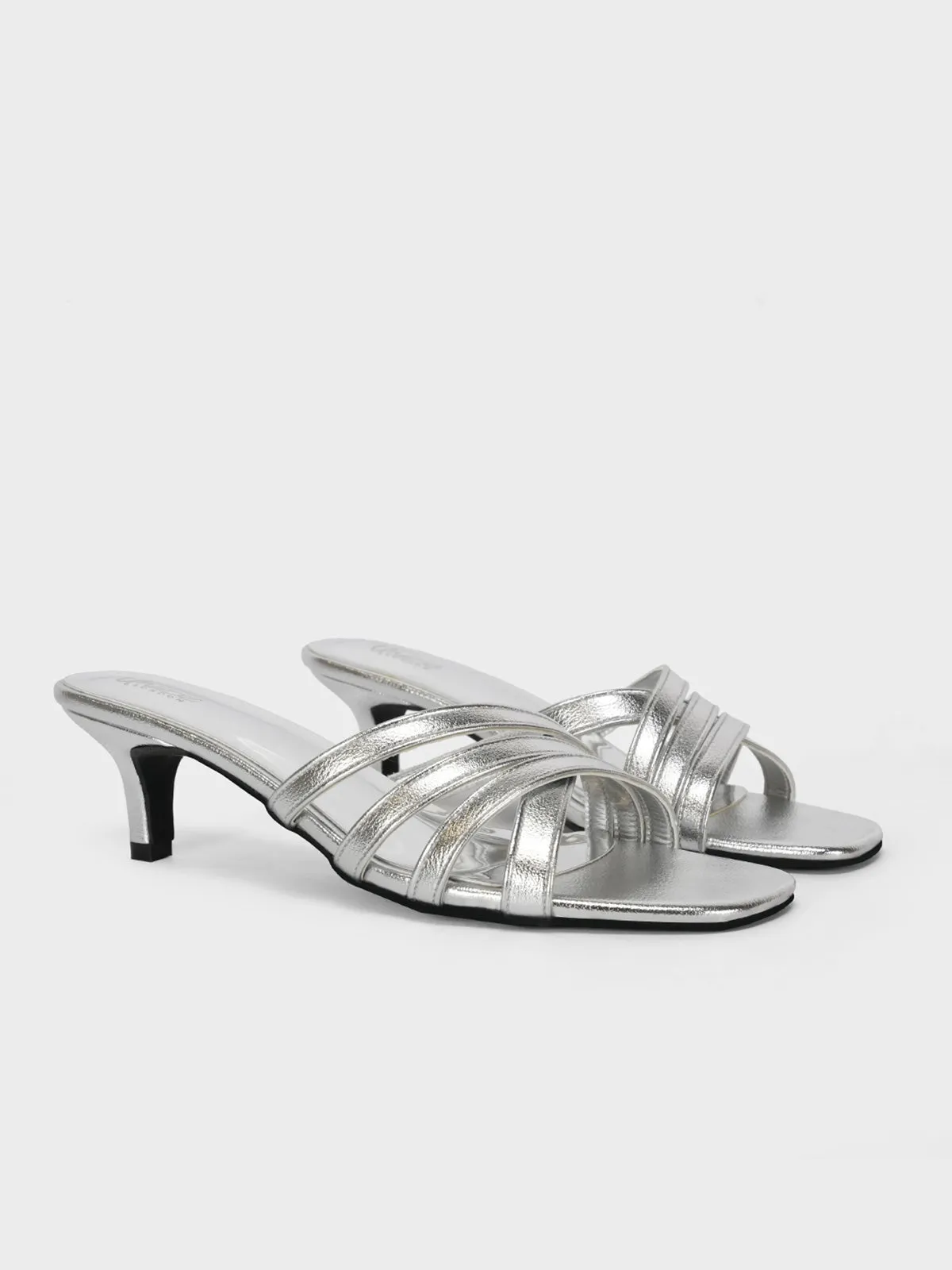 Women "SUMUS" Shiny Slip On Sandals