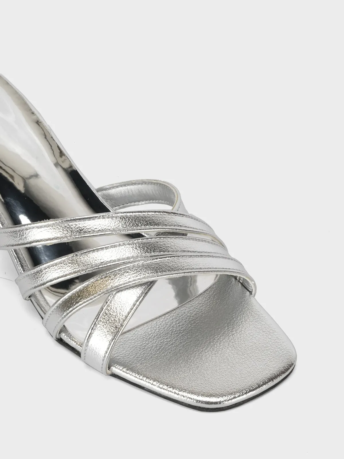Women "SUMUS" Shiny Slip On Sandals