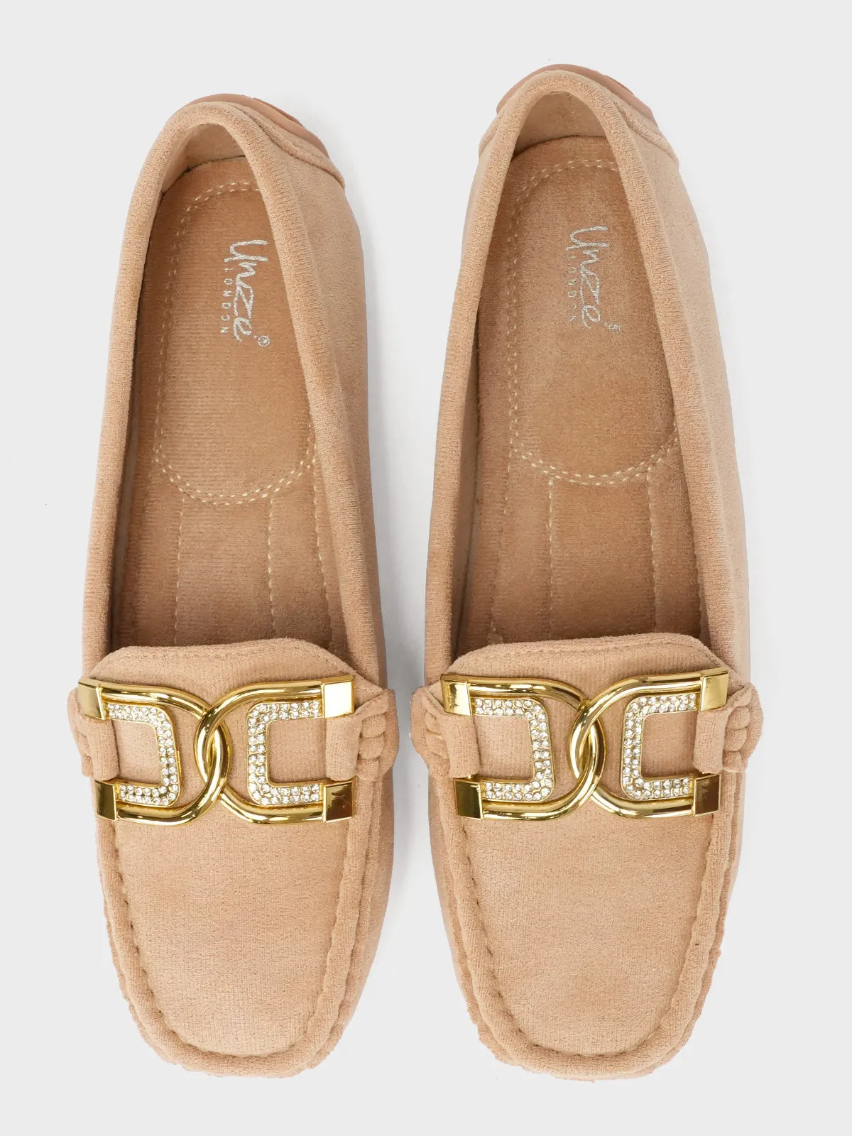 Womens "ALLIRA" Decorated Casual Moccasins
