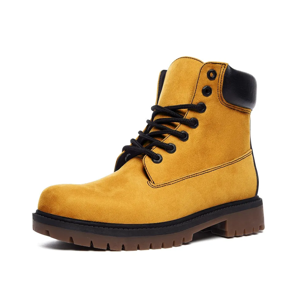 Yellow Suede Boots
