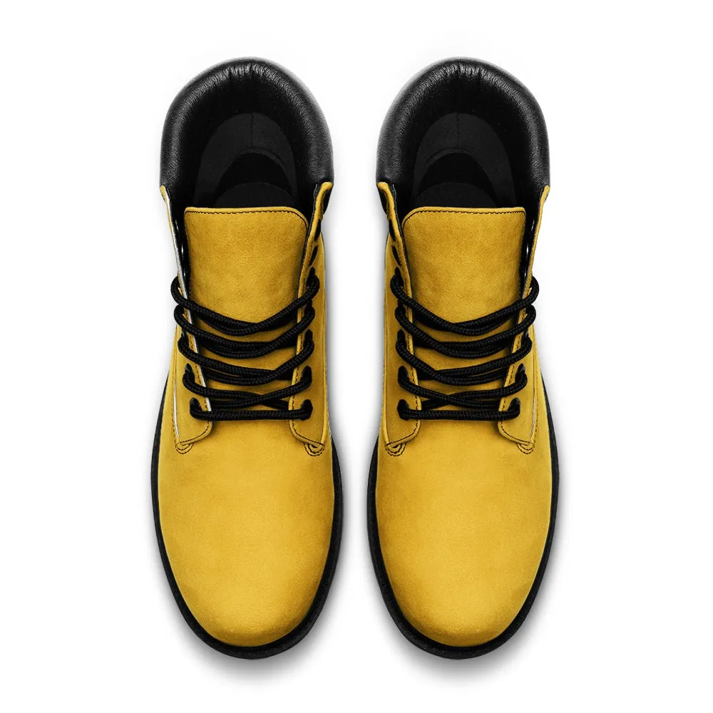 Yellow Suede Boots