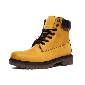 Yellow Suede Boots