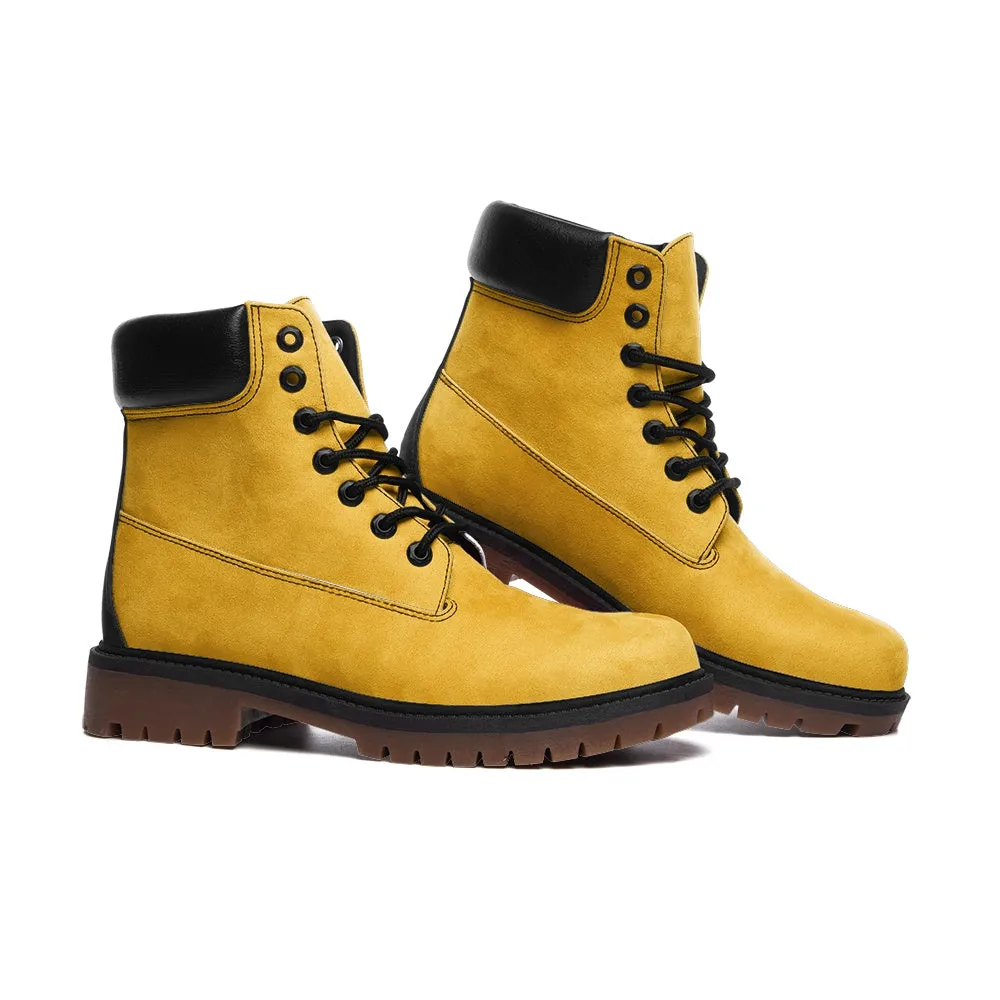 Yellow Suede Boots
