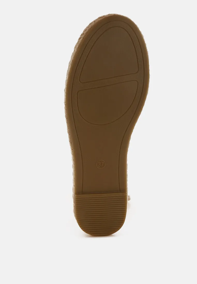 Zayal Metallic Detachable Lace Espadrilles