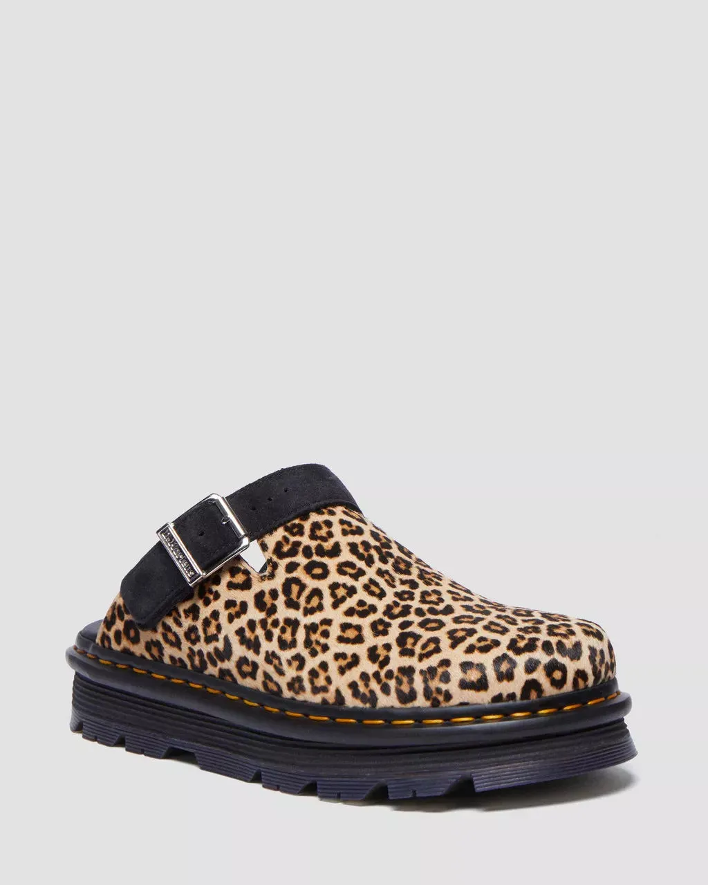 Zebzag Leopard Casual Slingback Platform Mules